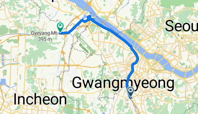 가산동, 서울특별시에서 장기동, 인천광역시까지