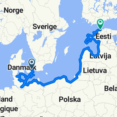 Solrød -> Tallinn (3,756.5km)