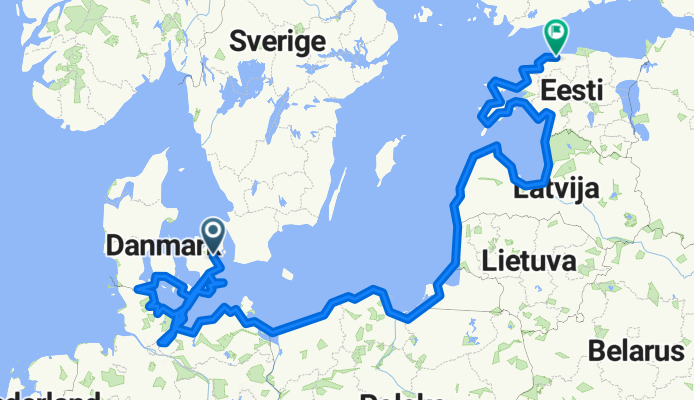 Solrød -> Tallinn (3,756.5km)