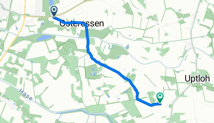 Justus-von-Liebig-Straße, Essen (Oldenburg) nach Hammoor, Essen (Oldenburg)