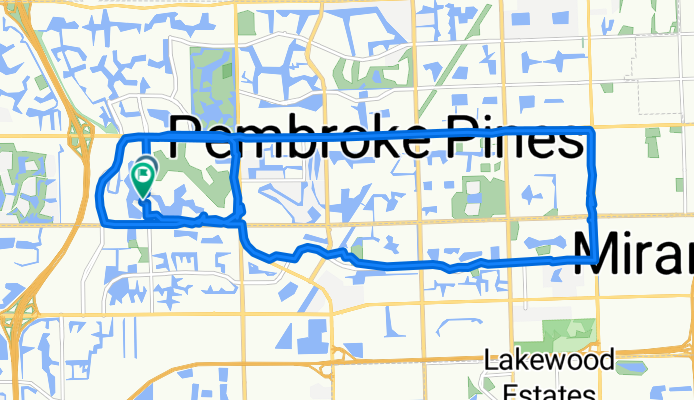 SW 12th St, Pembroke Pines to SW 12th St, Pembroke Pines