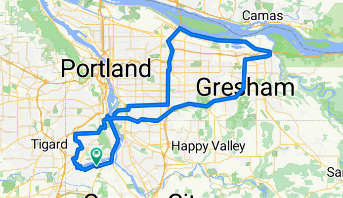 Marine Dr. via McM Edgefield, I-205