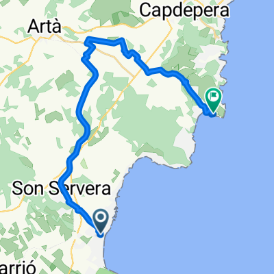 Carrer de Binicanella, Son Servera nach Carretera Coves, Capdepera