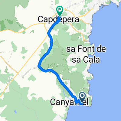 Carretera Coves, Capdepera nach Carrer del Castell, Capdepera