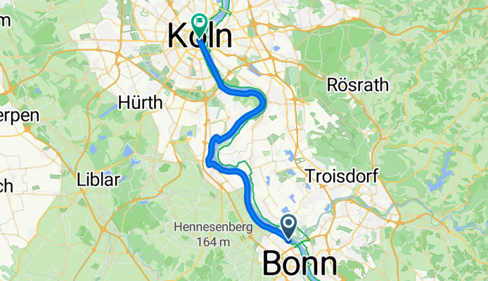 Karl-Legien-Straße nach Roncalliplatz