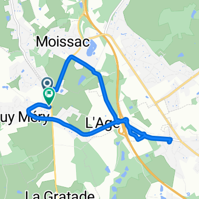 De Impasse de la Placette à Rue de la Crosse