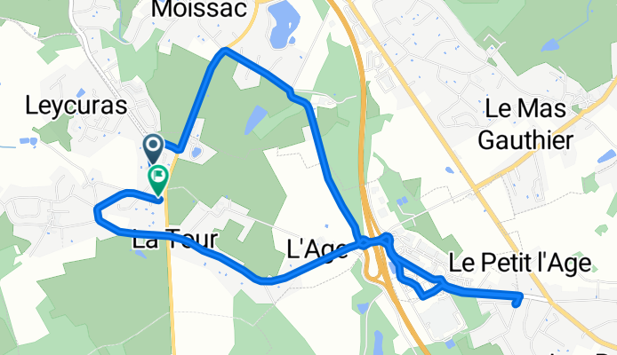 De Impasse de la Placette à Rue de la Crosse