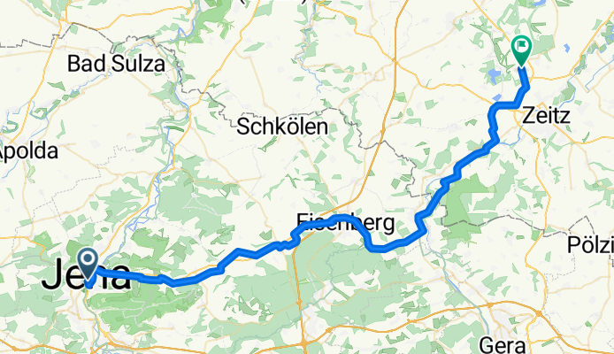 Von Jena bis Theißen