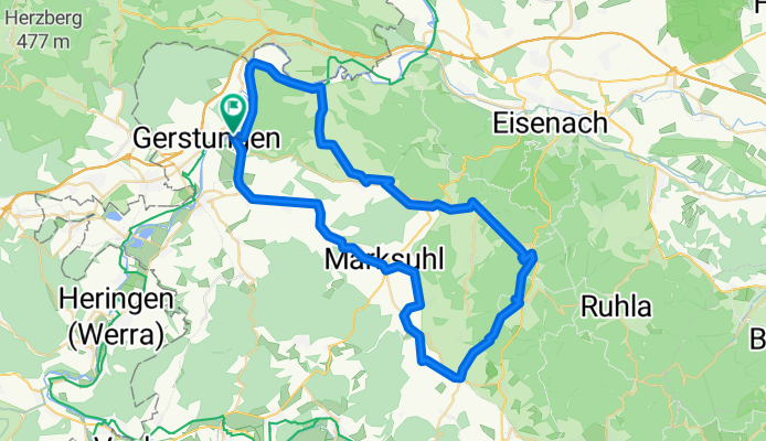 Berka&#x2F;Werra - 57,4 km, 331 hm