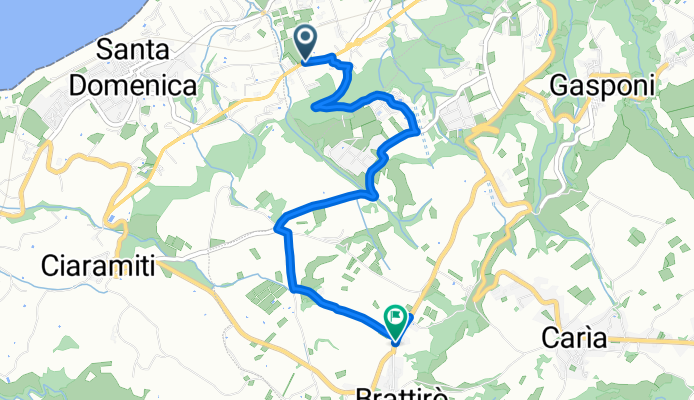 Vico Vulcano, Tropea nach Corso Vittorio Emanuele, Drapia