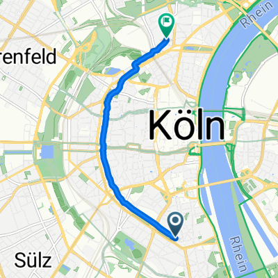 Chlodwigplatz, Köln nach Balthasarstraße, Köln