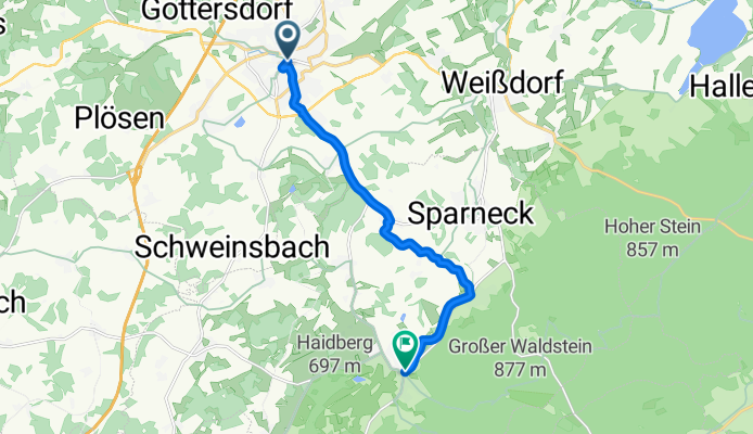 Kulmbacher Straße, Münchberg nach Bahnhofstraße, Zell im Fichtelgebirge