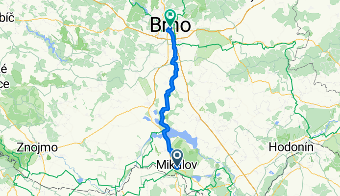 Mikulov à Brno