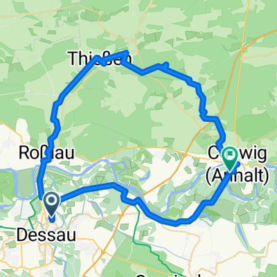 Route in Dessau-Roßlau