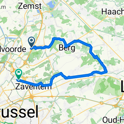 Route naar diegem