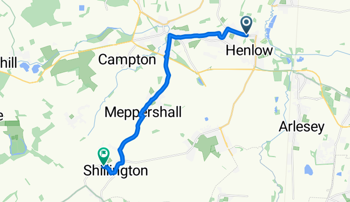 Newtown, Henlow to Greenfields, Hitchin