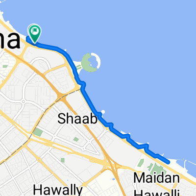 Arabian Gulf Street, Kuwait City to Arabian Gulf Street, Kuwait City