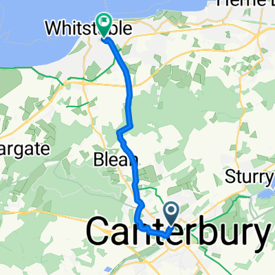 Station Road West, Canterbury to Gorrell, Whitstable