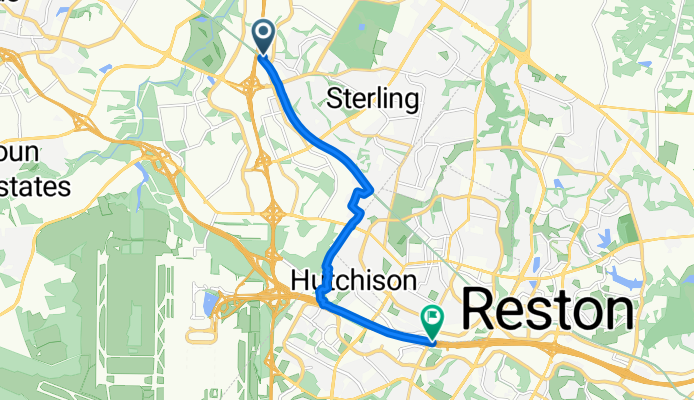 Warp Dr, Sterling to Upper Potomac, Herndon