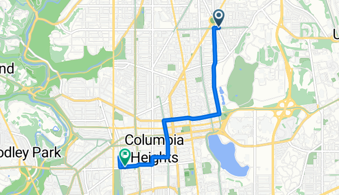Fourth St NW, Washington to Girard St NW, Washington