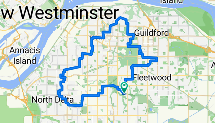 33 km North Delta Whalley Guildford Fleetwood