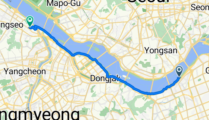 잠원로, 서울특별시에서 염창동, 서울특별시까지