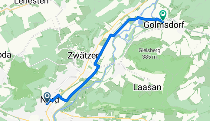 Dornburger Straße, Jena nach Untergasse, Golmsdorf