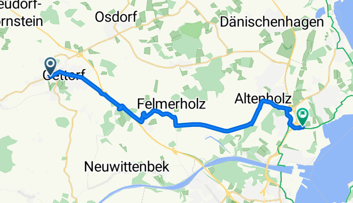 Hasselrott, Gettorf nach Groß Hasselrod, Kiel