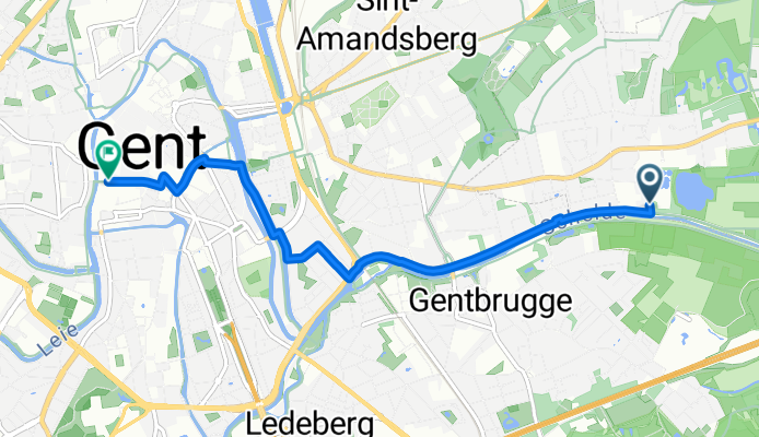 Panhuisstraat, Destelbergen naar Heilig-Sacramentstraat, Gent