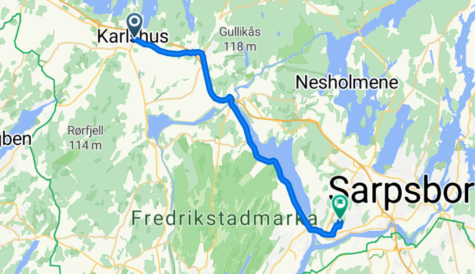 Skråtorpveien to Østre Greåkervei