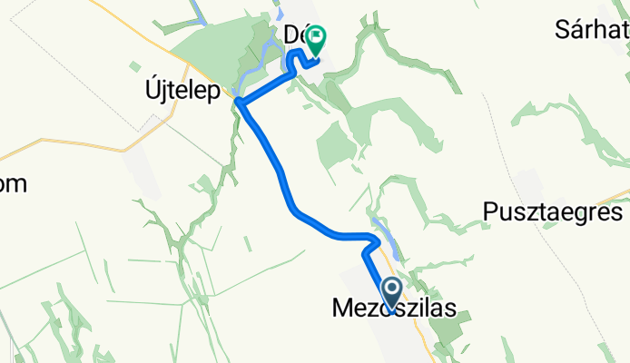 Zárda utca, Mezőszilas - Dr Haug Antal utca, Dég
