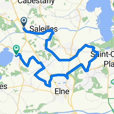 Chemin de Saint-Roch, Perpignan à Route de Bages, Villeneuve-de-la-Raho