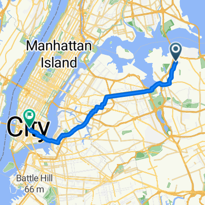 17th Rd, New York to Lafayette St, New York