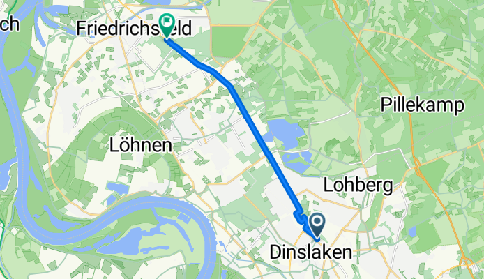 Dinslaken nach Hugo-Mueller-Straße