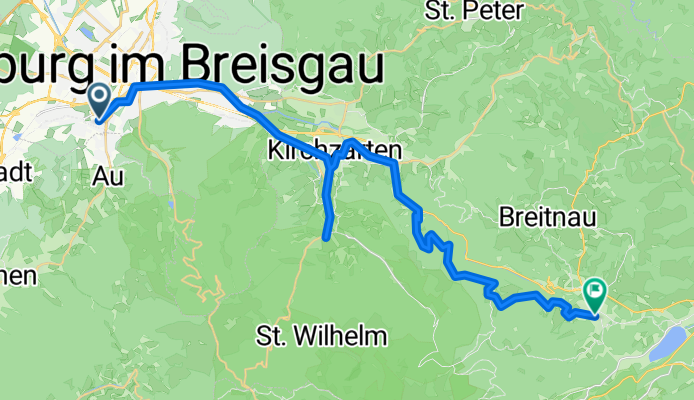Von Freiburg im Breisgau bis Hinterzarten