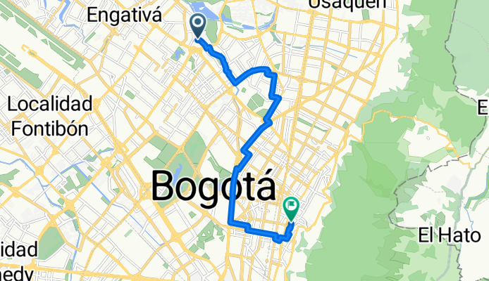 Ruta en Bogotá