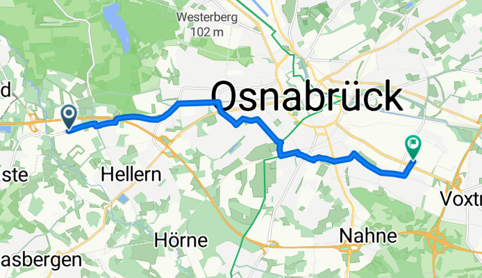 Averdiekstraße nach Gesmolder Straße