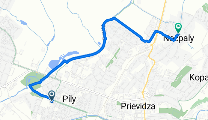 Milana Rastislava Štefánika, Prievidza až Na Záhumní, Prievidza