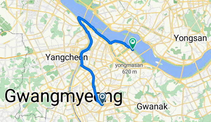 신림동, 서울특별시에서 여의동로, 서울특별시까지