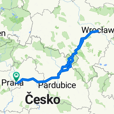 Route in Prague