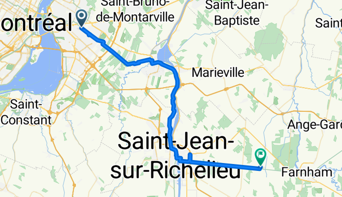 Sentier Trans-Canada Montréal - Sherbrooke
