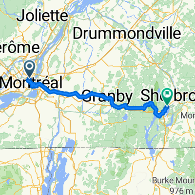 From Montreal to Sherbrooke