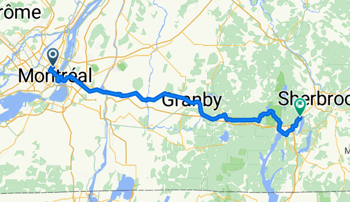 From Montreal to Sherbrooke