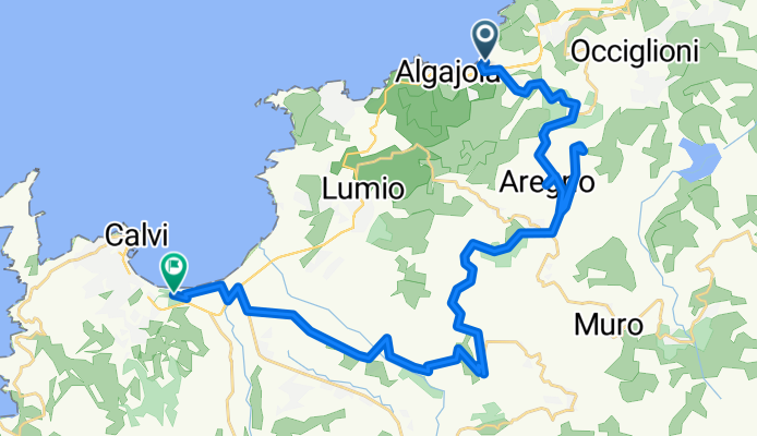 Strada Di U Mare, Aregno nach Route de la Pinède, Calvi