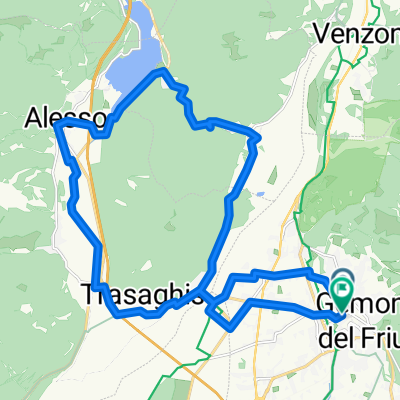 Percorso a Gemona del Friuli