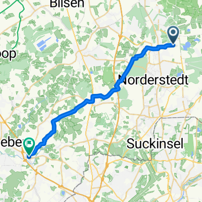 Route zu Restaurant Muckefuck Rellingen