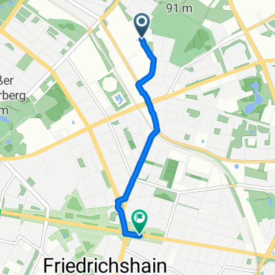 Storkower Straße, Berlin nach Frankfurter Allee, Berlin