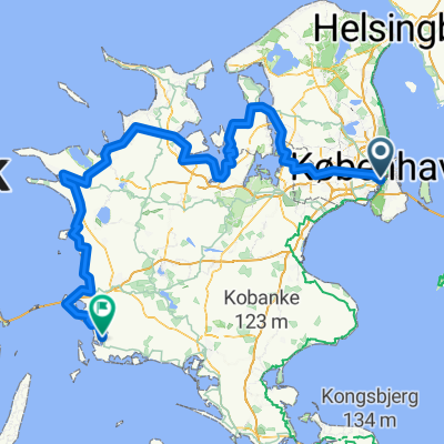Sommer tur 2026 med drenge KBH -Skælskør 254 KM