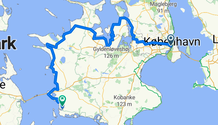 Sommer tur 2026 med drenge KBH -Skælskør 254 KM