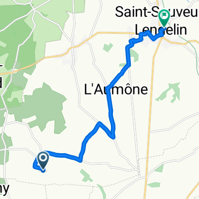 Impasse de l'Hôtel Joie, Saint-Sauveur-Villages à Place Léon Lesouhaitier, Saint-Sauveur-Villages